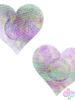 Heart Shape Hologram Pasties Pink O/S - Image 2