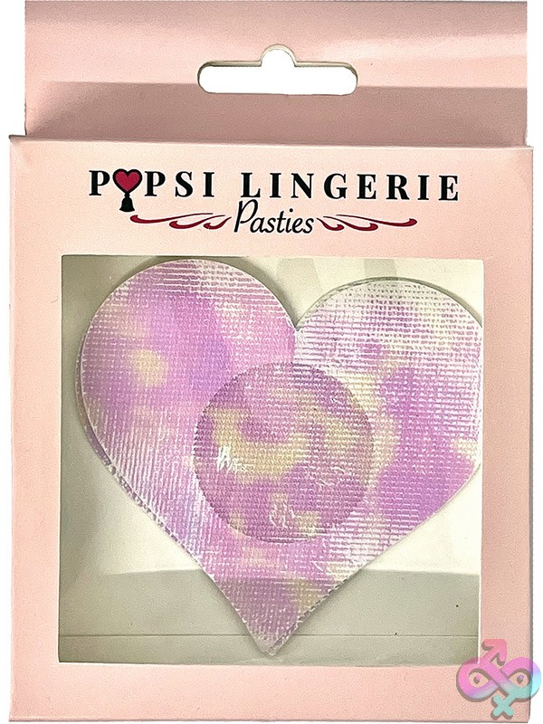 Discreet-Toys-Heart-Shape-Hologram-Pasties-Pink-O-S-Nu-Pop-120-Pbk-Os Pink Hologram Heart Pasties By Popsi Lingerie Holographic Metallic Finish