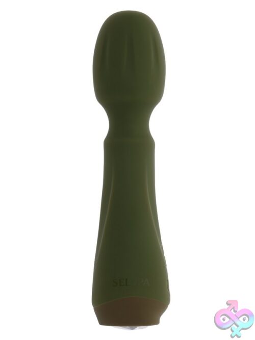 Heartfelt Mini Wand Vibrator In Green By Selopa - Image 2