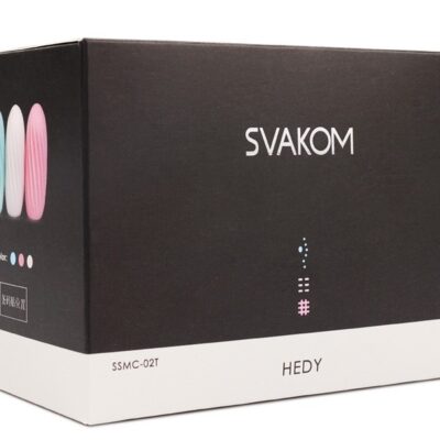 Hedy Blue realistic masturbation sleeve in ultra-soft TPE by Svakom