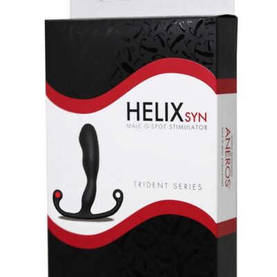 Helix Syn Trident hands-free silicone prostate massager in black by Aneros