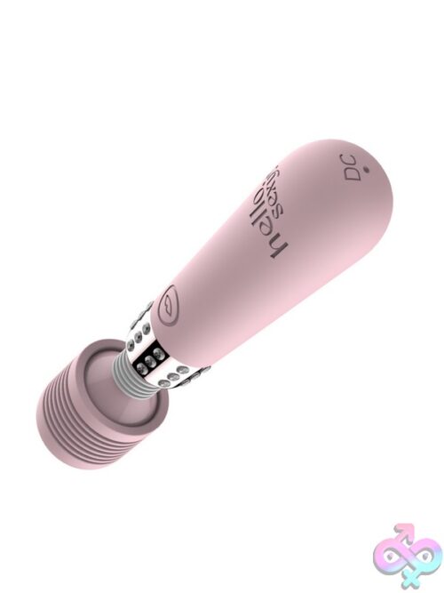Shibari Bling Mini Wand Massager – Cherry Blossom Pink - Image 3