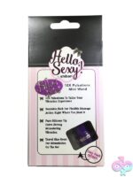 Hello, Sexy! Bling Mini Wand Vibrator in Purple - Image 3