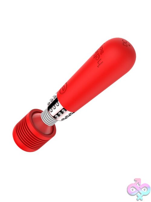 Bling Mini Wand Massager – Tiger Lily Red - Image 3