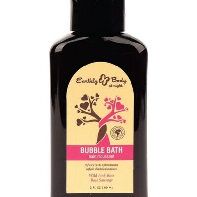 Wild Pink Rose sulfate-free aphrodisiac bubble bath 2 oz bottle by Earthly Body