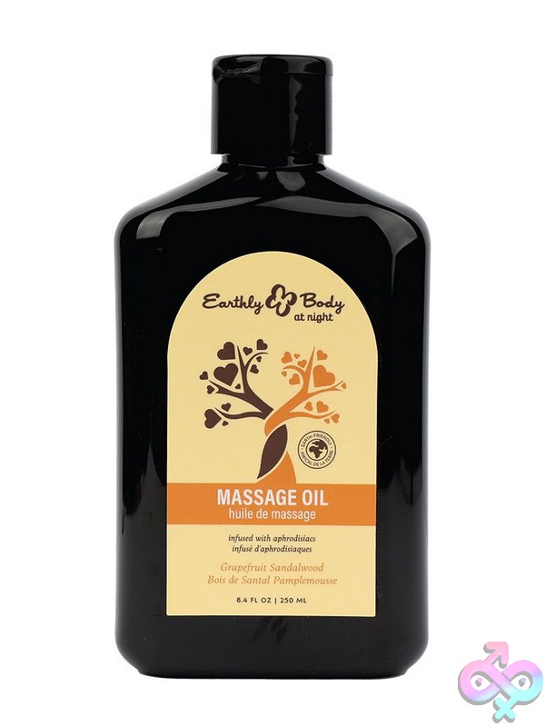Discreet-Toys-Hemp-Seed-By-Night-Massage-Oil-Aphrodisiac-Collection-Grapefruit-Sandalwood-8-Oz-Nu-Eb-Hsbnmas833 Earthly Body Hemp Seed By Night Massage Oil In Grapefruit Sandalwood, 8 Oz Black Bottle