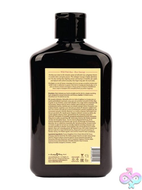 Hemp Seed By Night Massage Oil Aphrodisiac Collection Wild Pink Rose - Image 2