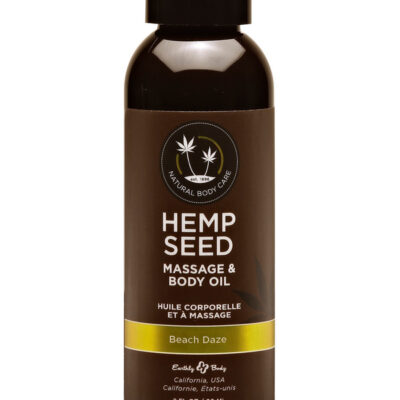 Body Oil Beach Daze Hemp Seed Massage Oil by Earthly Body 2 fl oz