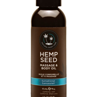 Massage and Body Oil Sunsational Hemp Seed 2 fl oz by Earthly Body