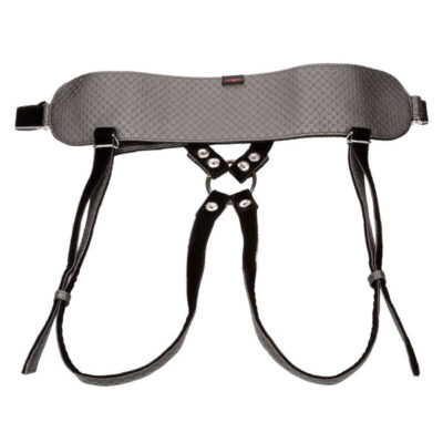 Her Royal Harness The Regal Princess Pewter by CalExotics — adjustable vegan leather strap-on harness