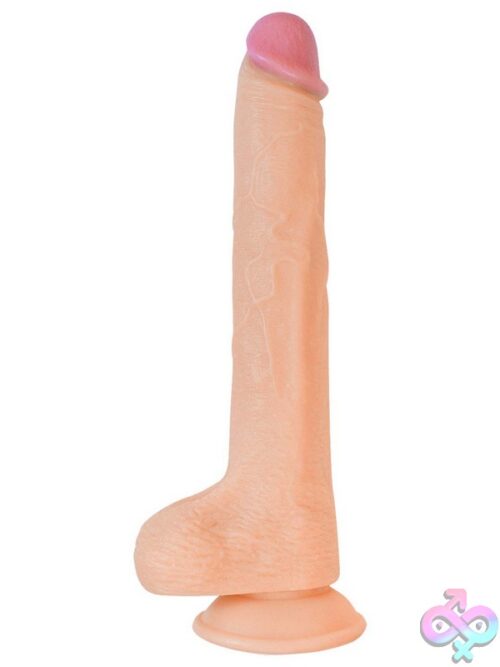 Hero 11&Quot; Straight Realistic Dildo In Beige - Image 2