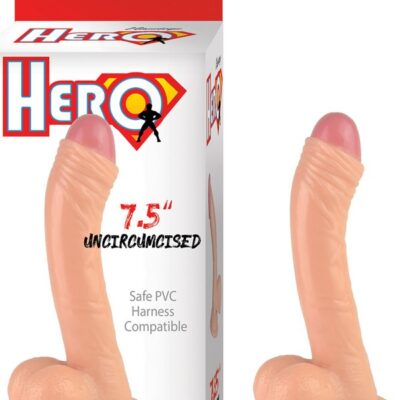 Realistic beige PVC dildo with suction cup base and harness-compatible design by Nasstoys