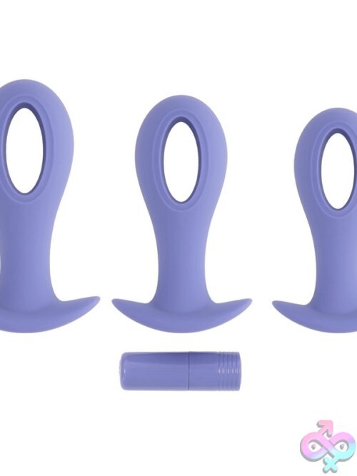 Hole Punch Plug Set – Purple Vibrating Anal Plug Set - Image 2