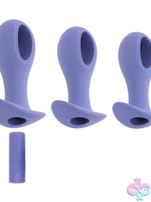 Hole Punch Plug Set – Purple Vibrating Anal Plug Set - Image 3