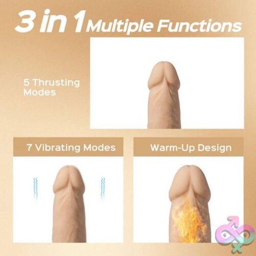 Luis-App Controlled 8.5&Quot; Real Thrusting Dildo With Clit Licker - Image 4