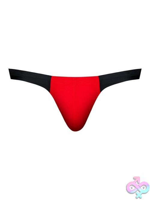 Hot Mesh Bong Thong Black/Red L/Xl - Image 2