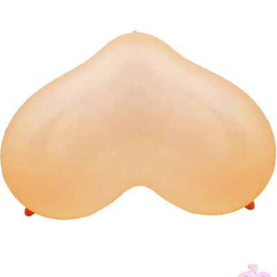 Big Boobie Balloons 6-pack by Hott Products — beige inflatable novelty breast-shaped party balloons