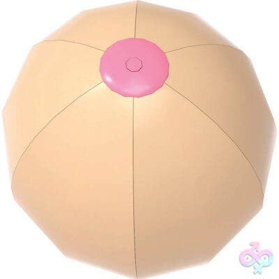 Big Boobie Beach Ball pink inflatable novelty toy by Hott Products