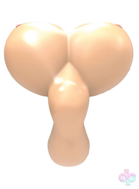 Boobie Squirt Gun novelty party toy by Hott Products in beige with realistic feel
