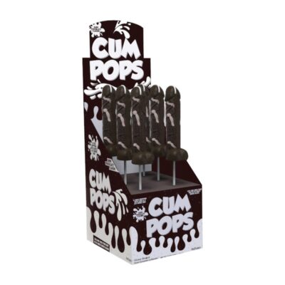 Hott Products Sex Toys - Cum Cock Pops - Dark Chocolate - 6 Piece P.O.P. Display
