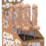 Hott Products Sex Toys - Cum Cock Pops - Milk Chocolate - 6 Piece P.O.P.  Display