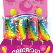Hott Products Sex Toys - Display Rainbow Cock-Pop 12 Pieces