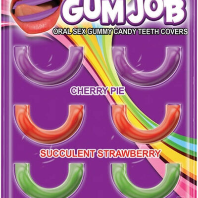 Gum Job Oral Sex Candy Teeth Covers 6 Pack by Hott Products — Cherry Pie, Wild Watermelon, Succulent Strawberry flavors