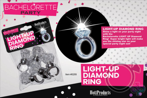 Hott Products Sex Toys - Light Up Diamond Ring 5 Pk