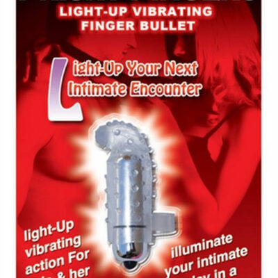 Light Up Frisky Finger Vibe Clear by Hott Products — vibrating waterproof finger vibrator