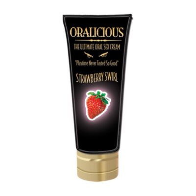 Oralicious Strawberry Swirl flavored oral sex cream 2 fl oz by Hott Products