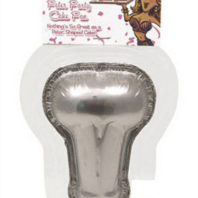 Peter Party Cake Pan Small 6 Pack by Hott Products – silver penis-shaped aluminum baking molds
