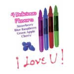Play Pen Edible Body Paint Brushes by Hott Products — four assorted fruit flavors