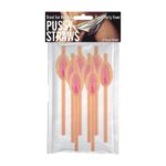 Pussy Straws 8pcs pink novelty drinking straws by Hott Products