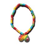 Rainbow Boobie Candy Necklace by Hott Products — colorful novelty adult candy in small size