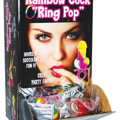 Hott Products Sex Toys - Rainbow Cock Ring Pop - 12 Piece Display