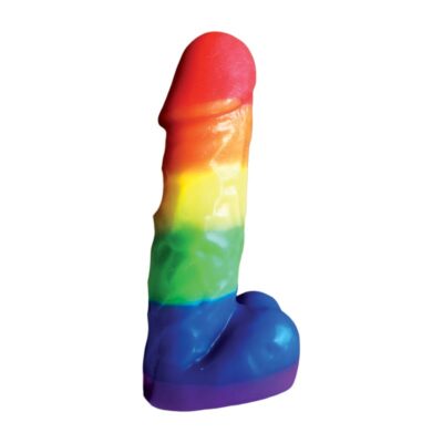 Rainbow Pecker Party Candle 7 Inches by Hott Products — multi-color novelty bachelorette gift