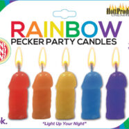 Hott Products Sex Toys - Rainbow Pecker Party Candles - 5 Pack