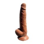 Skinsations Latin Lover Series 9 Inches Guapo realistic dildo by Hott Products in brown