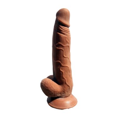 Skinsations Latin Lover Series 9 Inches Guapo realistic dildo by Hott Products in brown