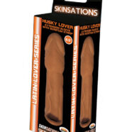 Hott Products Sex Toys - Skinsations Latin Lover Series Husky Lover 6.5 Inch - Brown