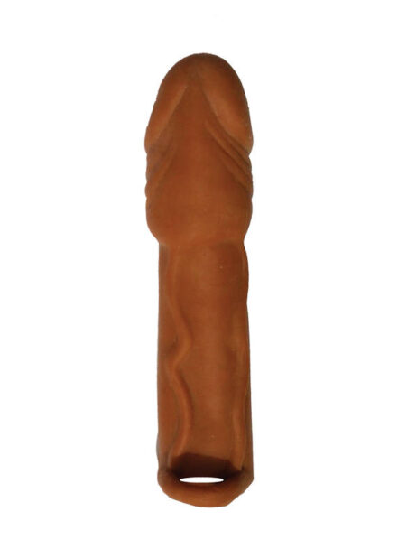 Lover Brown Husky Lover 6.5 Inch Realistic Penis Extension Sleeve by Hott Products