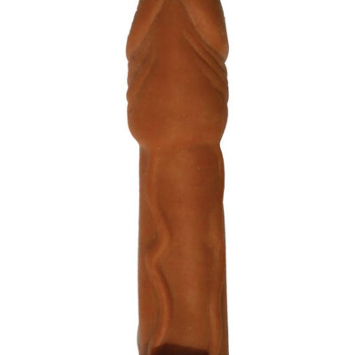 Skinsations Latin Lover Series Husky Lover 7 Inch Vibrating brown sleeve by Hott Products