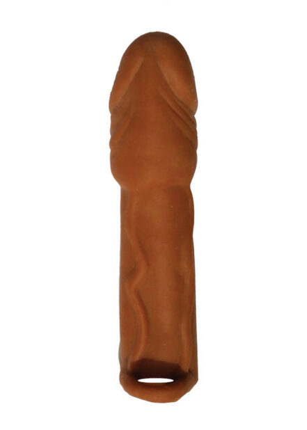 Skinsations Latin Lover Series Husky Lover 7 Inch Vibrating brown sleeve by Hott Products