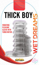 Hott Products Sex Toys - Thick Boy Turbo Sleeve - Clear