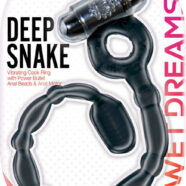Hott Products Sex Toys - Wet Dreams Deep Snake - Black