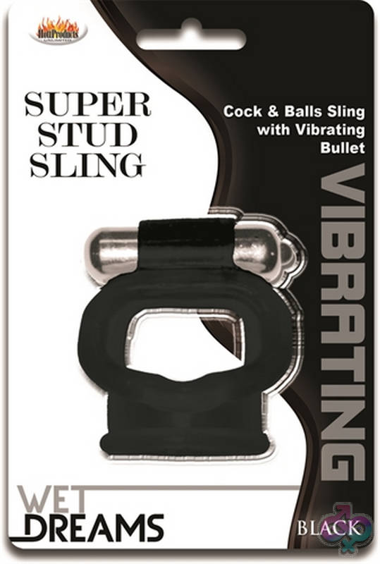 Wet Dreams Super Stud Sling - Black Hott Products Sex Toys - Wet Dreams Super Stud Sling - Black