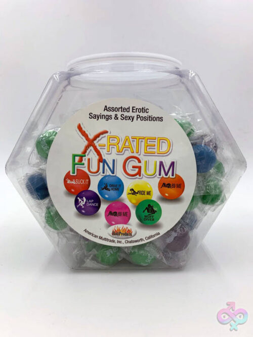 Hott Products Sex Toys - X-Rated Fun Gum - 90 Piece Bowl - Assorted