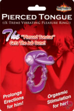 Hott Products Sex Toys - Xtreme Vibes Pierced Tongue - Purple