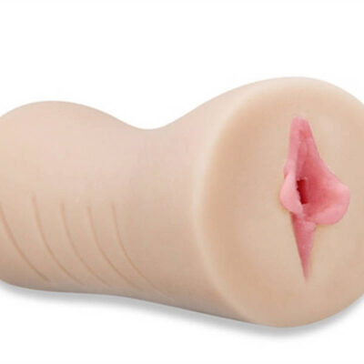 Asian Pussy masturbation sleeve by Hustler in beige with hand-painted pink lips