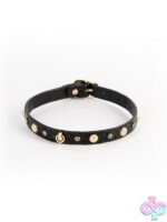 Alina Adjustable Crystal Collar Black - Image 2